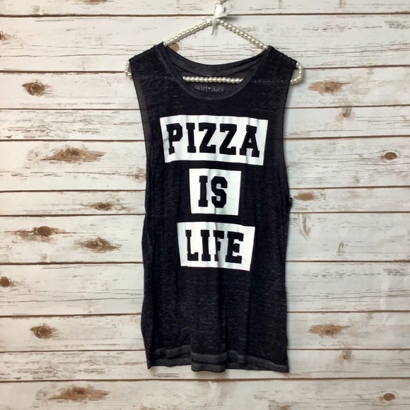 🦚FIFTH SUN Sleeveless Graphic Tee - Picture 1 of 4